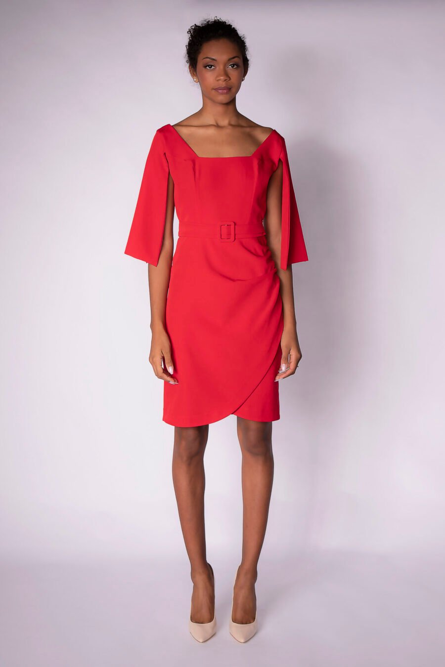 CHIC CAPE-STYLE DRESS