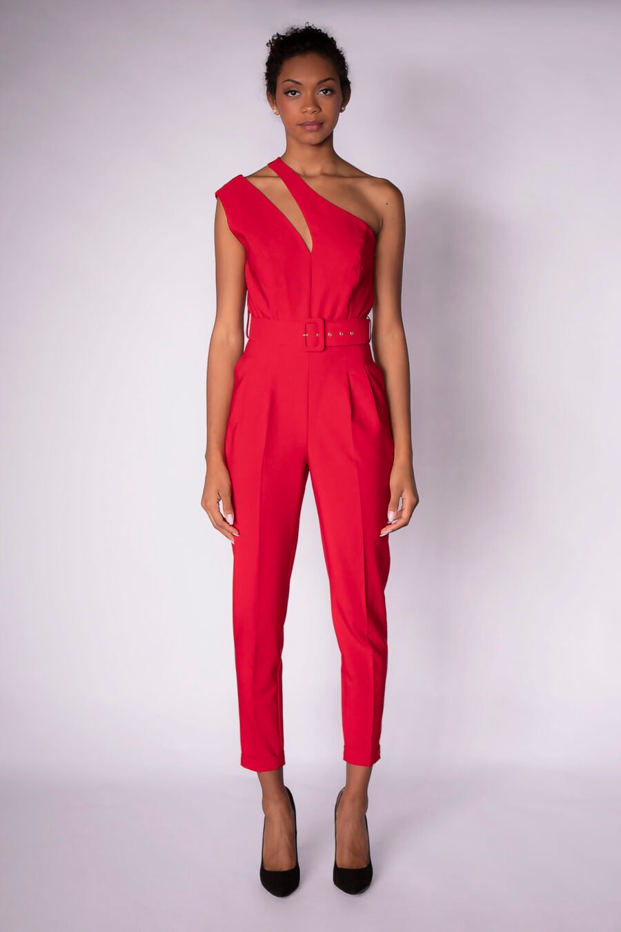 ASYMMETRICAL SHOULDER JUMPSUIT