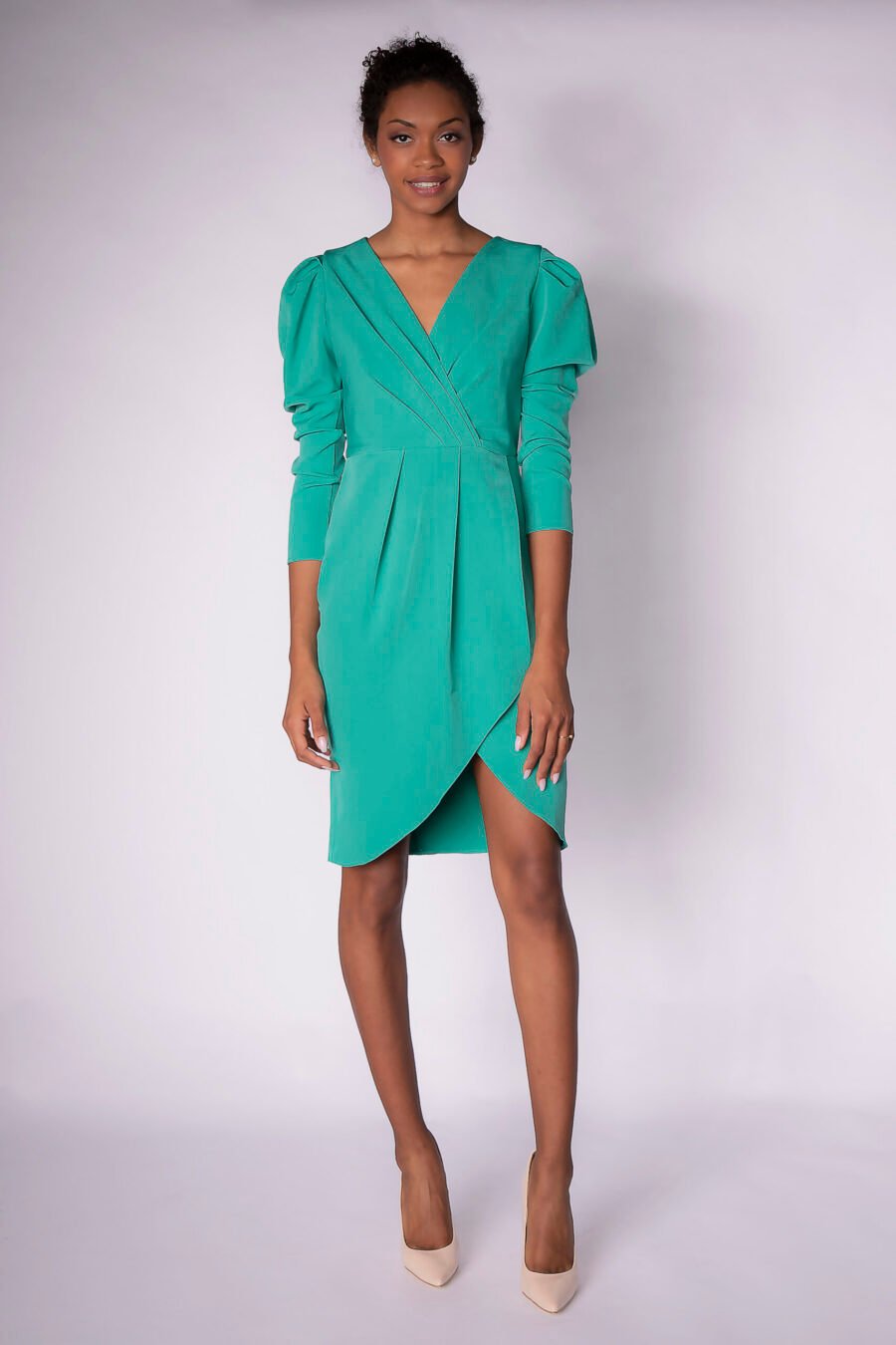 MUTTON SLEEVE DRESS