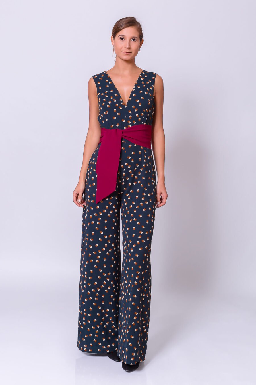 TIE WAIST JUMPSUIT