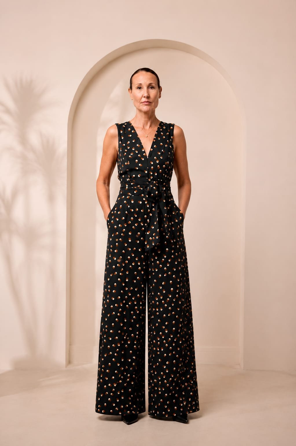 Dalila DCarvalho TIE WAIST JUMPSUIT