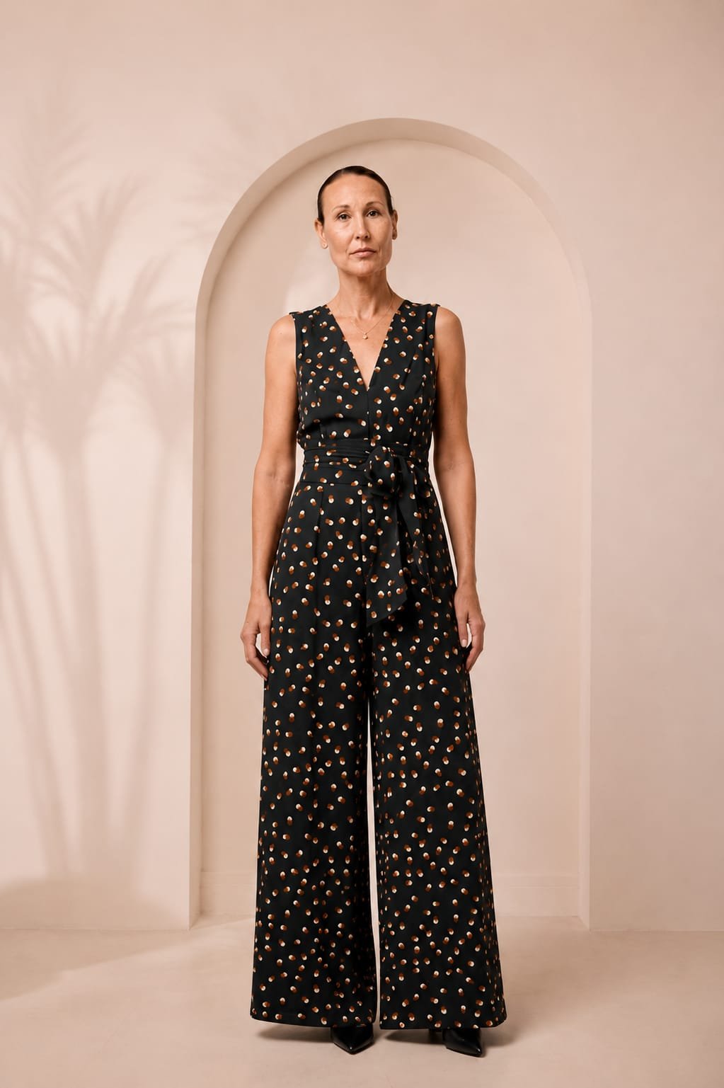 Dalila DCarvalho TIE WAIST JUMPSUIT